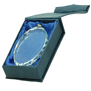 Glas-Medaille mit einseitiger Lasergravur inkl. Box