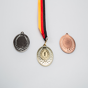 Medaille Lorbeerkranz BRONZE mit einseitiger Lasergravur